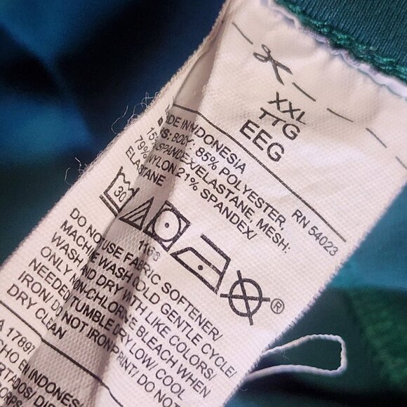 Old Navy Active Crop Leggings Womens Size XXL Solid Green Elevate Legging - Picture 3 of 4